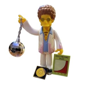 The Simpsons Disco Stu Action Figure Playmates Toys Voice Activation Vintage